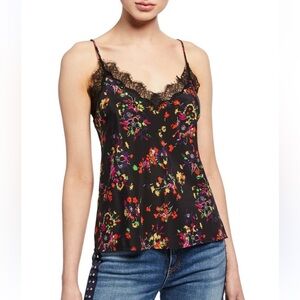 Veronica Beard Black Floral Camisole
